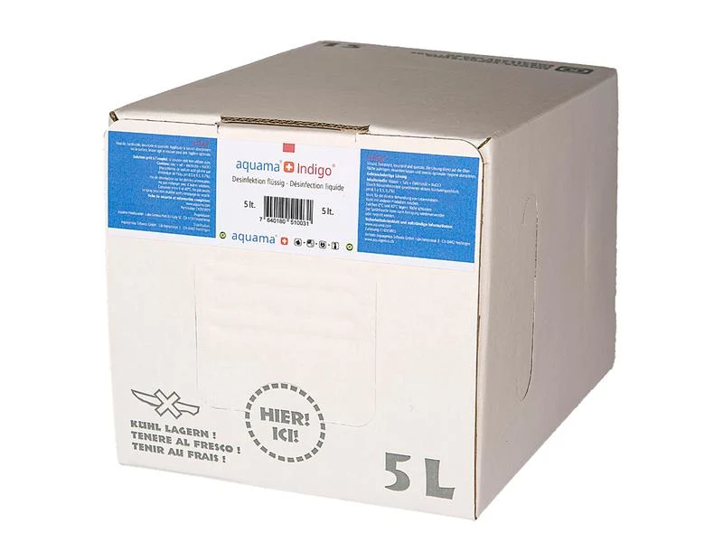 Aquama Desinfektionsmittel Indigo, Bag-in-Box, 5 Liter