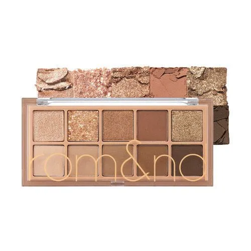 [Self-operated] Korean ROMAND Soft and Charming Ten-Color Eyeshadow Palette Secret Garden Series #02 Mahogany Garden 8g Contouring Eyes Modification Easy-to-color Natural Three-dimensional Brightening Skin Color