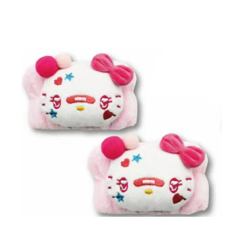 [Self-operated] Sanrio waterproof wristbands with Kitty design (pair) - an essential face washing accessory