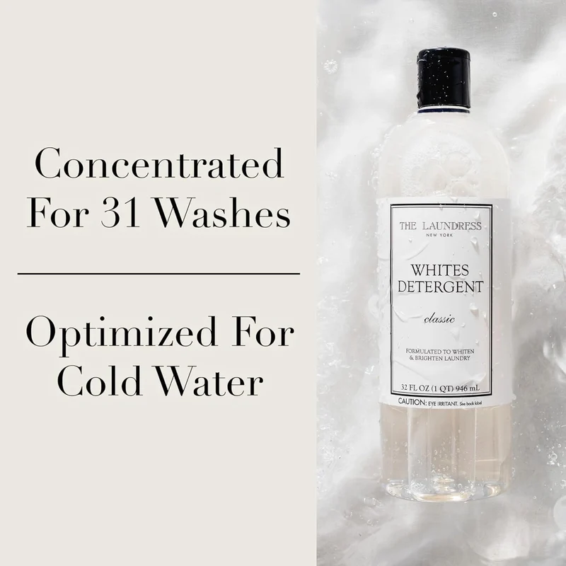 [Self-operated] THE LAUNDRESS Whites Detergent Classic Laundry Detergent 946ml (32 fl.oz) for whitening, brightening, and deep cleaning of white and light-colored clothes.