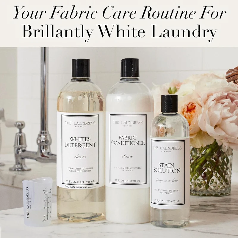 [Self-operated] THE LAUNDRESS Whites Detergent Classic Laundry Detergent 946ml (32 fl.oz) for whitening, brightening, and deep cleaning of white and light-colored clothes.