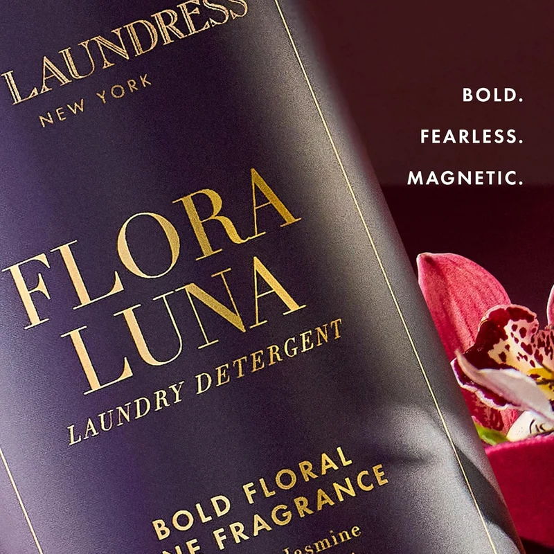 [Self-operated] THE LAUNDRESS Flora Luna Luxury Floral Scented Laundry Detergent 473ml (USA) - Long-lasting fragrance up to 7 days; BioRadiance enzyme technology keeps clothes vibrant and durable.