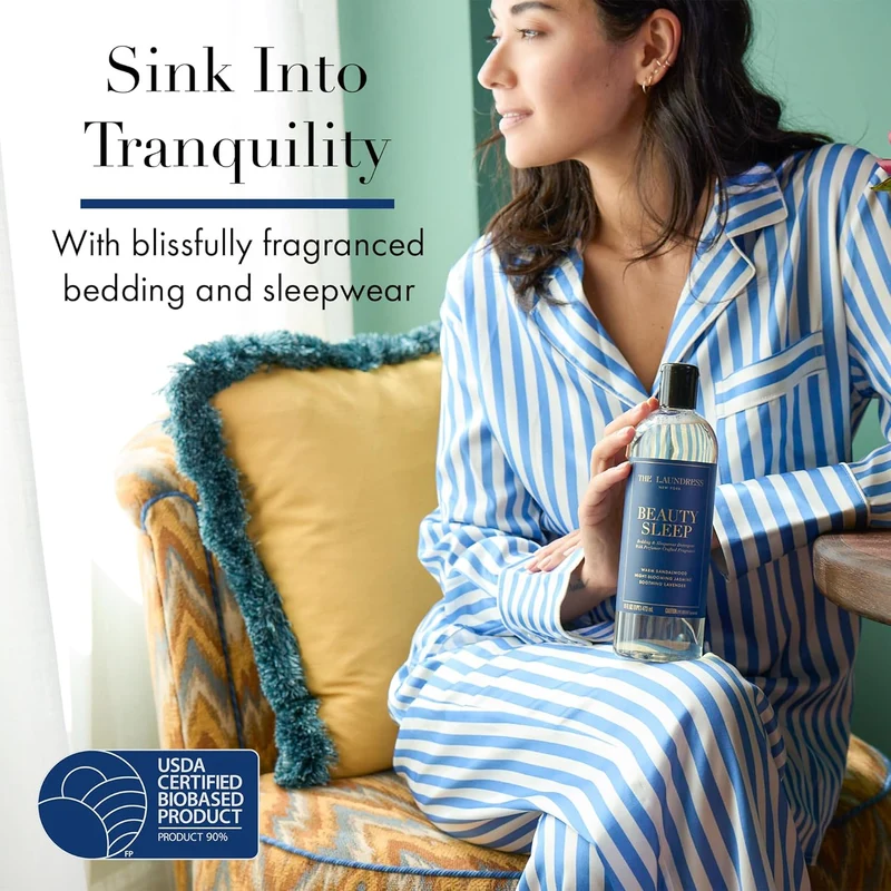 [Self-operated] THE LAUNDRESS Beauty Sleep Luxury Laundry Detergent 473ml (Lavender and Sandalwood Blend Scent), suitable for bedding and sleepwear, concentrated enzyme bio-formula stain remover.