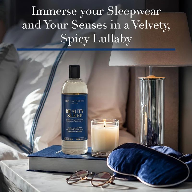 [Self-operated] THE LAUNDRESS Beauty Sleep Luxury Laundry Detergent 473ml (Lavender and Sandalwood Blend Scent), suitable for bedding and sleepwear, concentrated enzyme bio-formula stain remover.