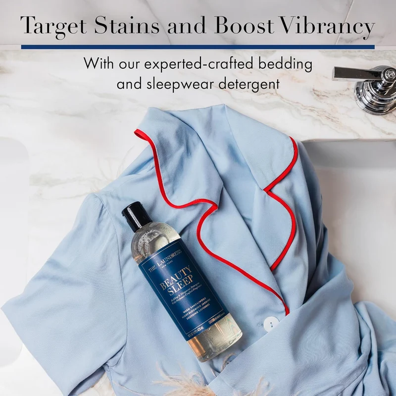 [Self-operated] THE LAUNDRESS Beauty Sleep Luxury Laundry Detergent 473ml (Lavender and Sandalwood Blend Scent), suitable for bedding and sleepwear, concentrated enzyme bio-formula stain remover.