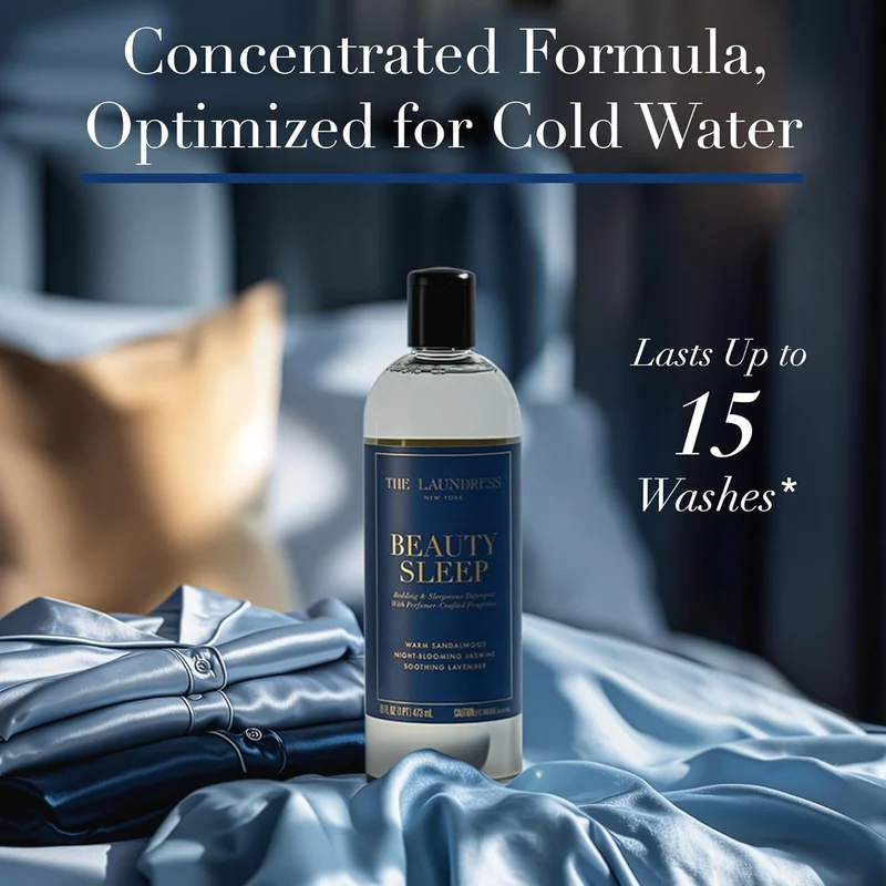 [Self-operated] THE LAUNDRESS Beauty Sleep Luxury Laundry Detergent 473ml (Lavender and Sandalwood Blend Scent), suitable for bedding and sleepwear, concentrated enzyme bio-formula stain remover.