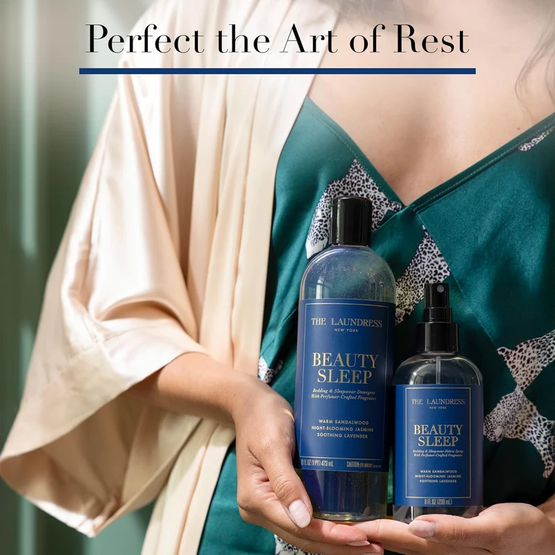 [Self-operated] THE LAUNDRESS Beauty Sleep Luxury Laundry Detergent 473ml (Lavender and Sandalwood Blend Scent), suitable for bedding and sleepwear, concentrated enzyme bio-formula stain remover.