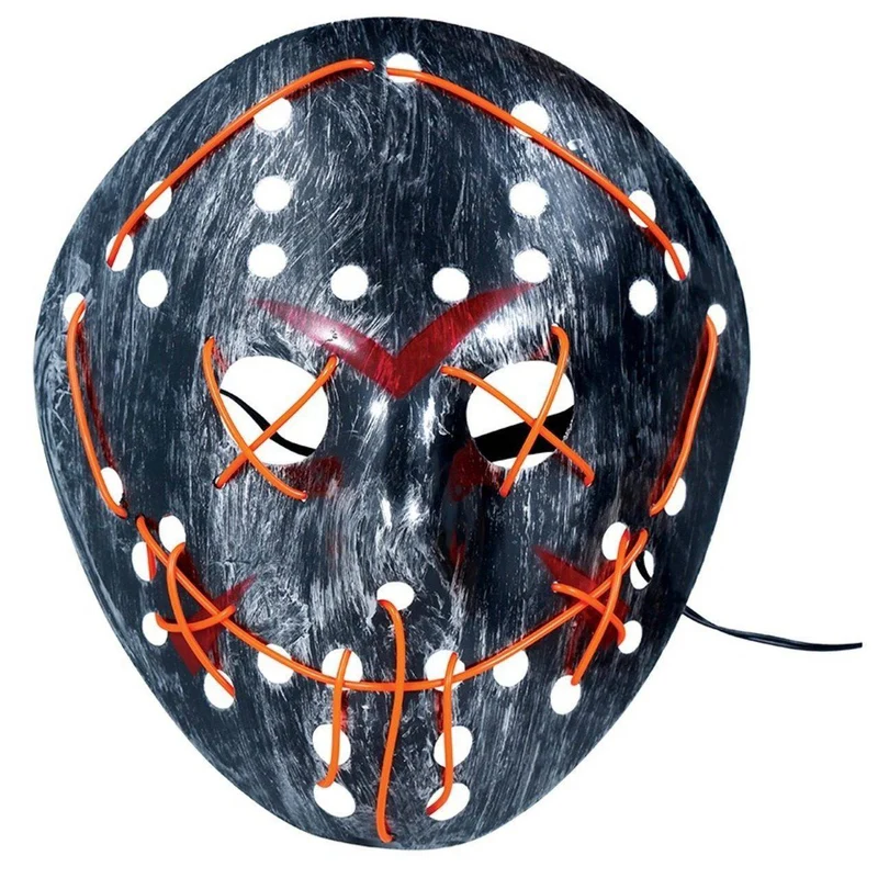 Mörder Jason-Maske mit Licht