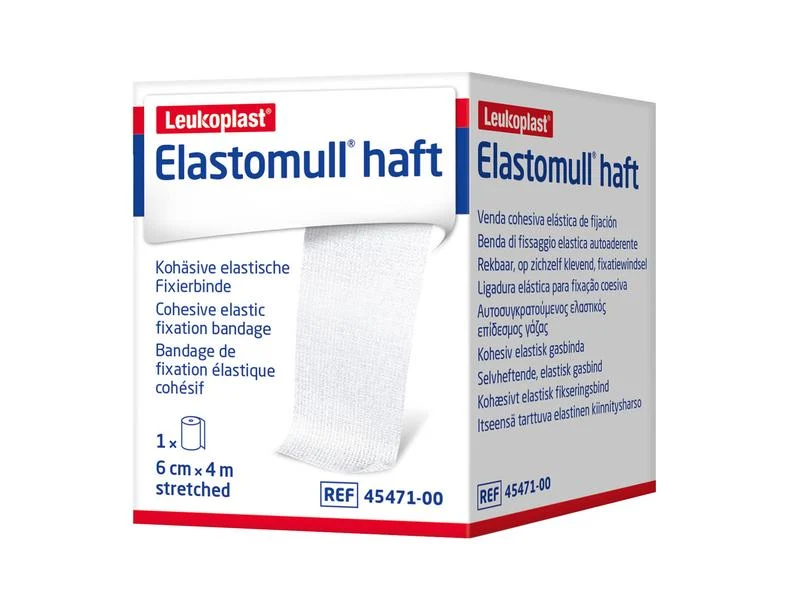 Leukoplast Elastomull haft, elastische Fixierbinde, 6 cm x 4 m, 1 Stück