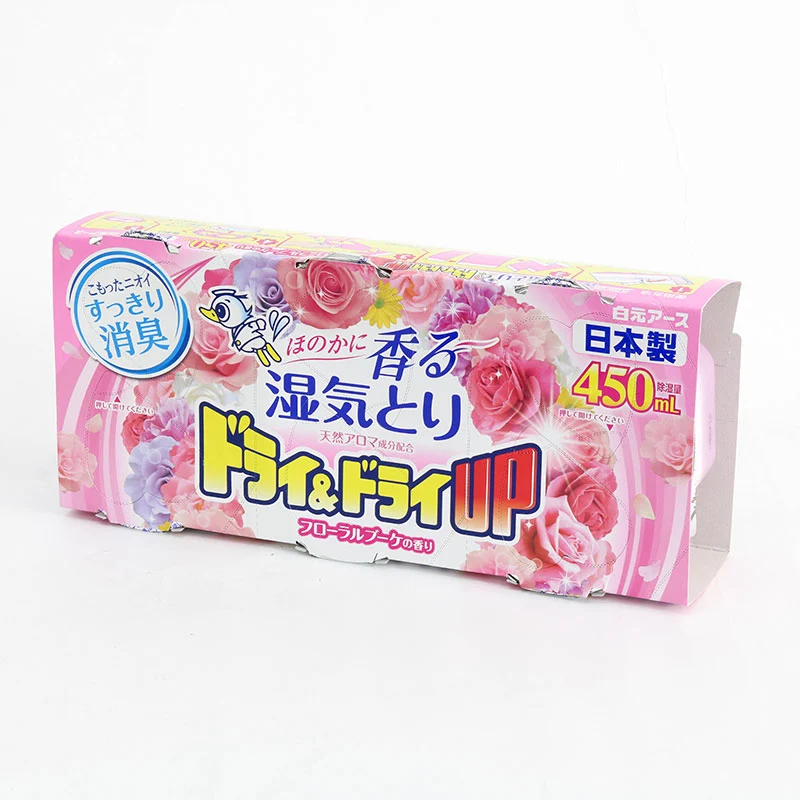[Self-operated] Japan Hakugen Deodorizing and Dehumidifying Box, Fragrant Floral Scent, 150ml*3 Boxes, for Wardrobes, Shoe Cabinets, Closets, and Storage Cabinets - Moisture-proof and Mildew-proof Dehumidifying Box