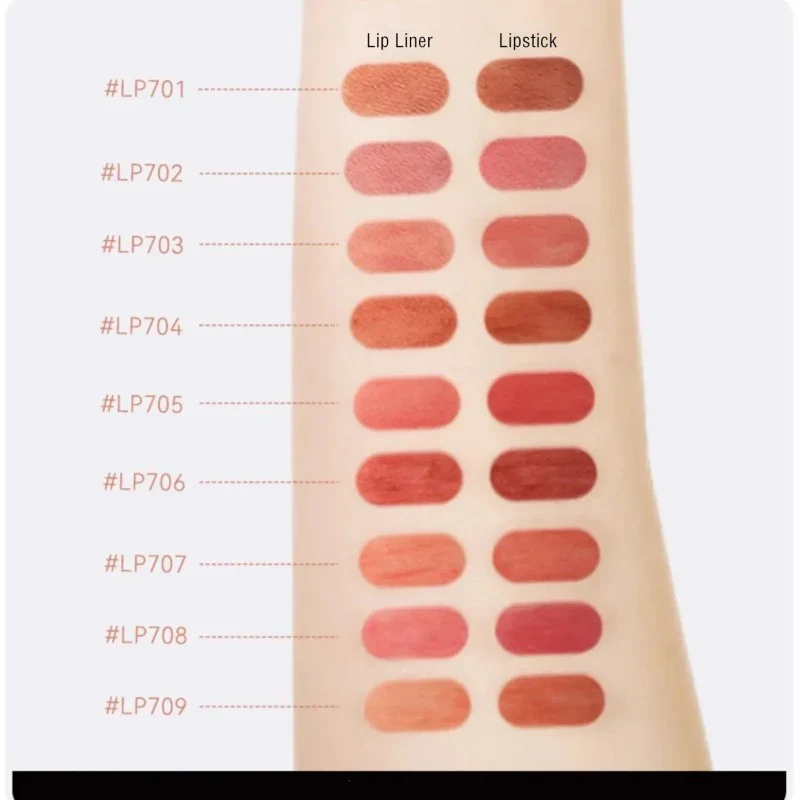 [Self-operated] OUT OF OFFICE Double-ended Matte Lipstick #LP705 Tulip Color 1g + 300mg, a solid lipstick for outlining, filling, and coloring lips. Waterproof, sweatproof, long-lasting, and non-fading.