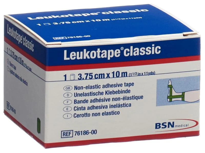Leukotape Classic Tape, grün, unelastisch, 3.75 cm x 10 m, 1 Stück