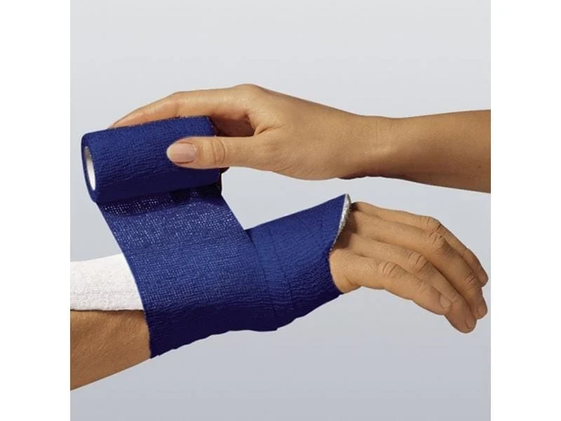 Lohmann Rauscher L&R Haftelast latexfree, Kohäsive Fixierbinde, gelb, 8 cm x 20 m, 1 Stück