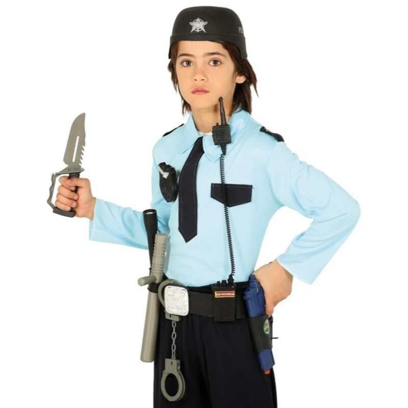 Polizei-Gürtel mit Kinderhelm