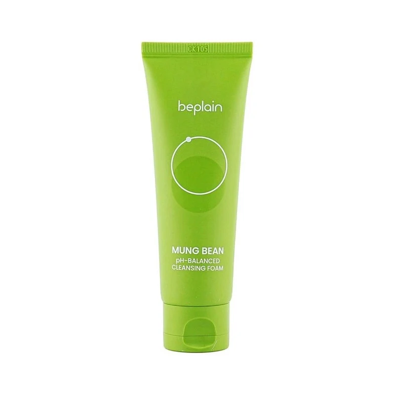 [Self-operated] BEPLAIN Korean Green Bean Amino Acid Facial Cleanser 80ml - Mildly Acidic, Gentle Cleanser, Removes Sunscreen, Perfect for Oily and Sensitive Skin