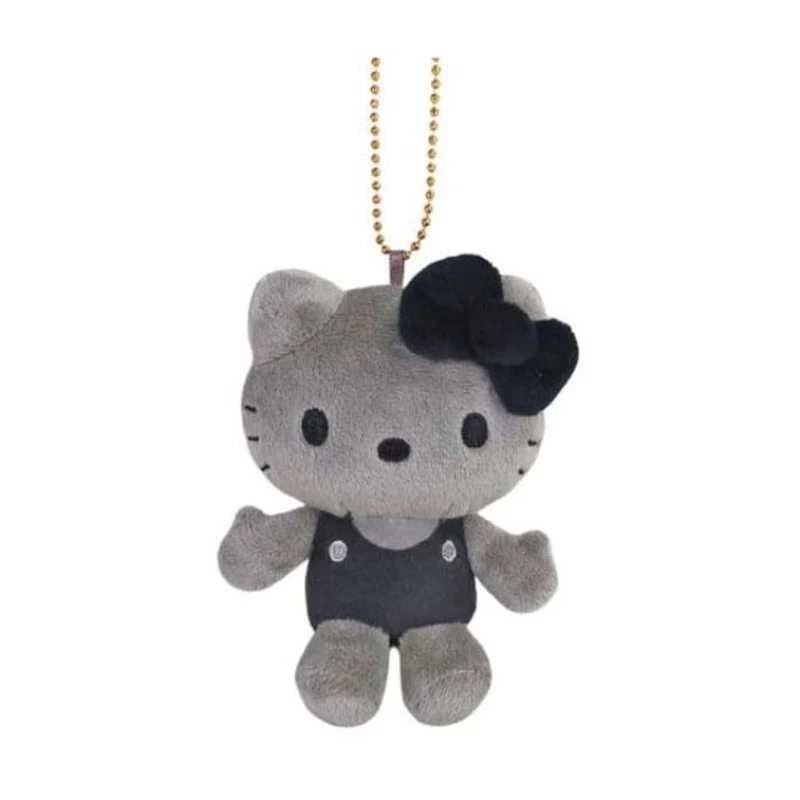 [Self-operated] Sanrio 50th Anniversary Series Hello Kitty Black Overalls Doll Keychain (1 piece) - Car Hanger, Bag Charm, Keychain