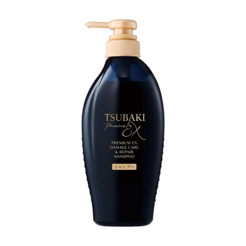 [Self-operated] SHISEIDO TSUBAKI Black Camellia Luxury Black Ion Repairing Extra Strength Shampoo 450ml - Repairing Severely Damaged Hair from Perming and Dyeing