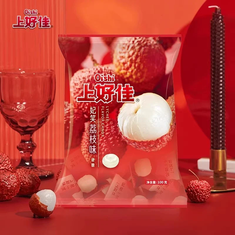 [Self-operated] OISHI Chinese Good Choice Lychee Flavored Hard Candy 100g/bag - Casual Nostalgic Snack Candy Wedding Candy Children's Candy