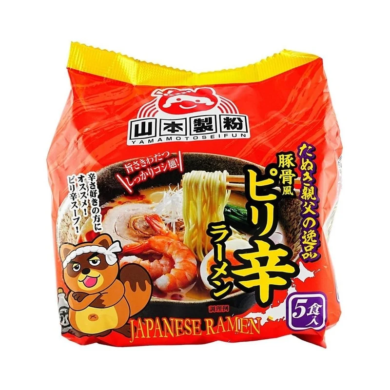 [Self-operated] Yamamoto Seifun (Japan) Spicy Tonkotsu Ramen 5 Packets 450g Instant Ramen/Bags