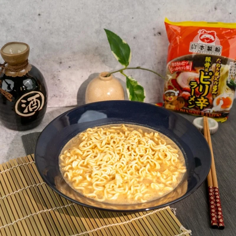 [Self-operated] Yamamoto Seifun (Japan) Spicy Tonkotsu Ramen 5 Packets 450g Instant Ramen/Bags