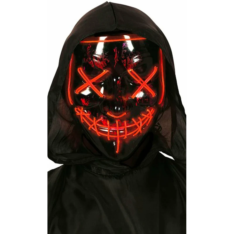 The Purge Maske in Rot Leuchtend