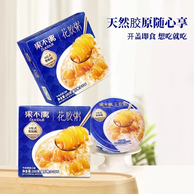 [Self-operated] Chinese Fruit and Fish Maw Porridge with Milk and Oatmeal Flavor 200g Ready-to-eat, no-cook fish maw porridge for fitness, overtime work, breakfast, quick and nutritious.