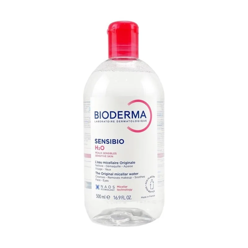 [Self-operated] BIODERMA Sensibio H2O Micellar Water (New Version) Makeup Remover (Powder Cap), Moisturizing and Gentle, 500ml, Special for Sensitive Skin, Gentle and Won't Damage Skin During Springtime, Cleanses Pores and Removes Impurities
