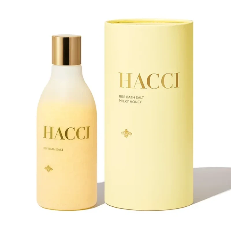 [Self-operated] Japan HACCI Honey Bath Salt, Milky Honey Yellow Exfoliating Formula, 300ml, Natural Mineral Moisturizing Bath Salt, Scented Bath Salt