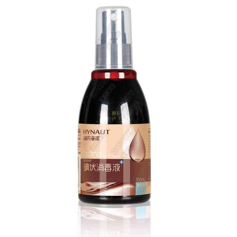[Self-operated] China Haishi Hainuo Iodine Disinfectant Spray 100ml for External Use to Disinfect Skin Wounds