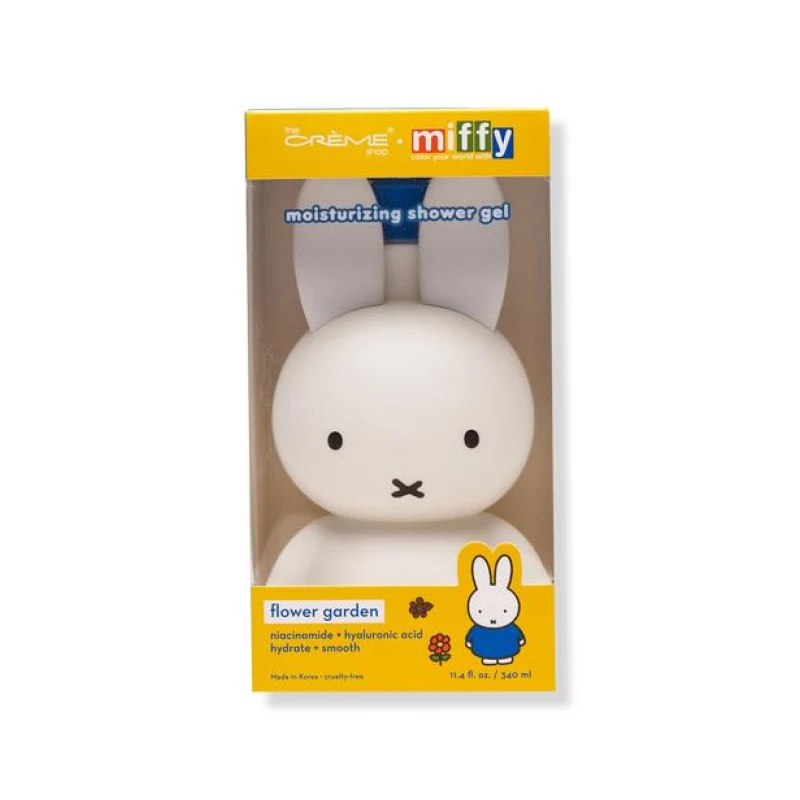 [Self-operated] The Crème Shop Miffy Moisturizing Shower Gel Flower Garden 340ml (USA) - Moisturizing, Softening, and Long-lasting Fragrance