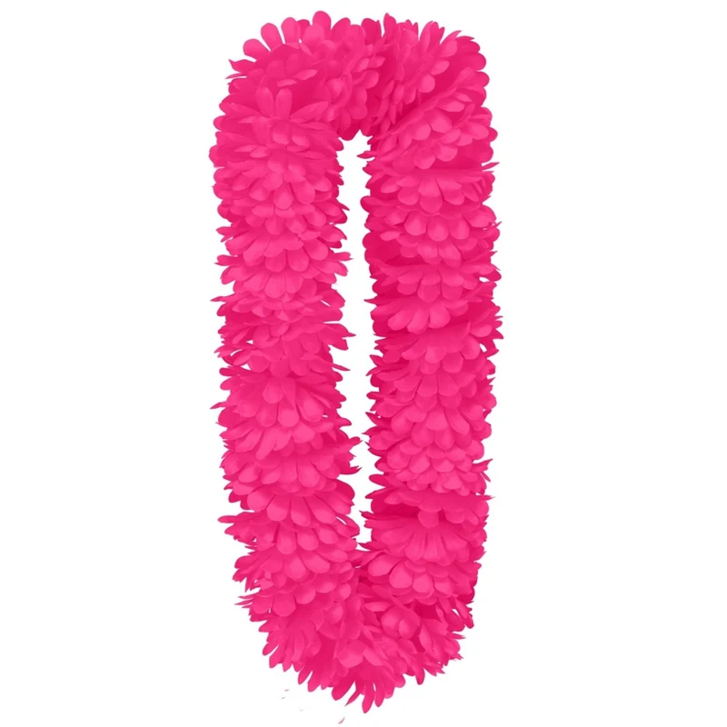 Fuchsiafarbene Deluxe-Hawaii-Kette