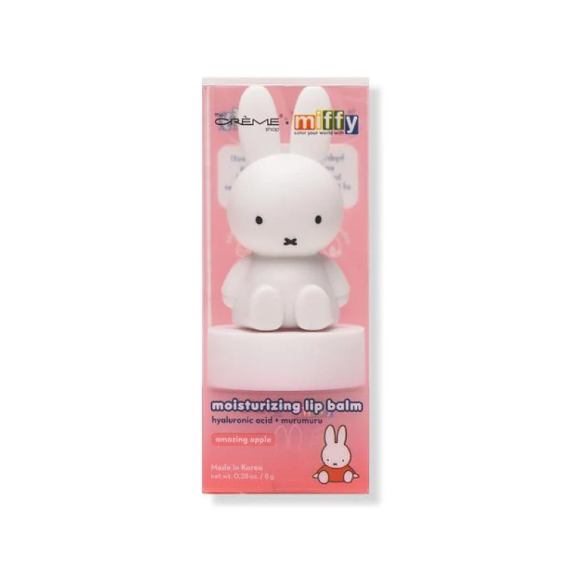 [Self-operated] The Crème Shop Miffy Collaboration Moisturizing Lip Balm Amazing Apple Flavor 8g. Moisturizes, repairs dryness, removes dead skin and reduces lip lines. Hydrates and plumps.