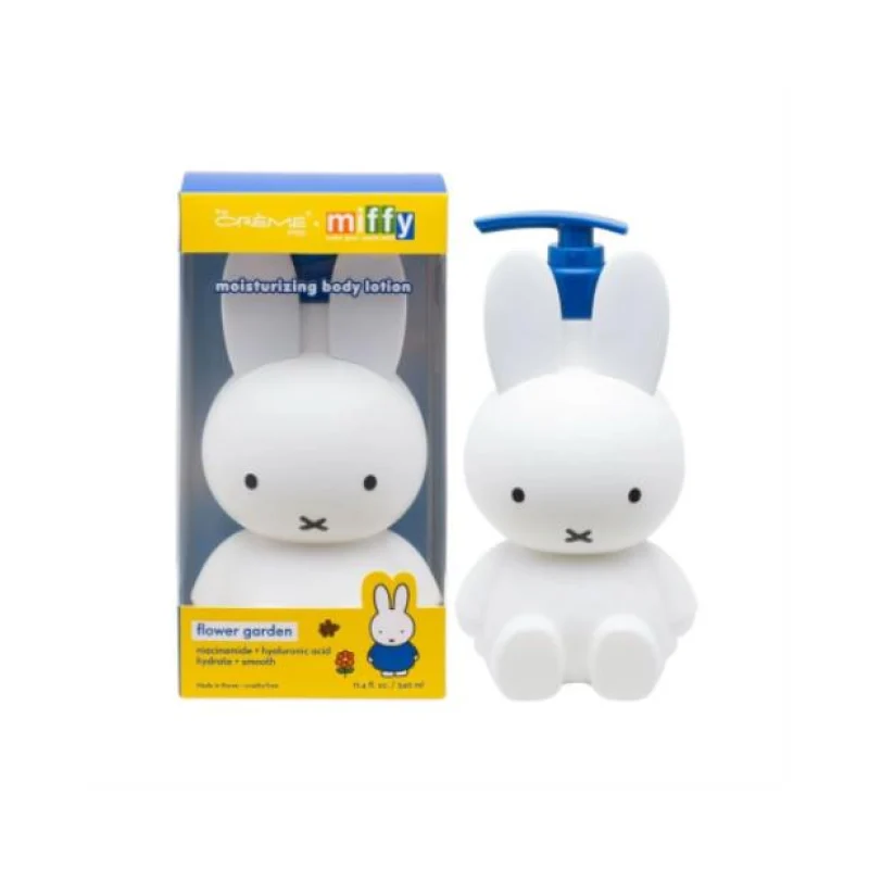 [Self-operated] The Crème Shop Miffy Moisturizing Body Lotion Flower Garden 340ml (USA) - Deeply moisturizes and nourishes, leaving skin smooth, soft, and with a long-lasting fragrance.