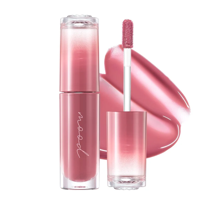 [Self-operated] Korean CLUB CLIO PERIPERA Ink Mood Crystal Lip Gloss #19 Mauve Chaos Smoky Pink Bean Paste 4g Non-fading Small Blood Vessel Rock Sugar Moisturizing Lip Gloss