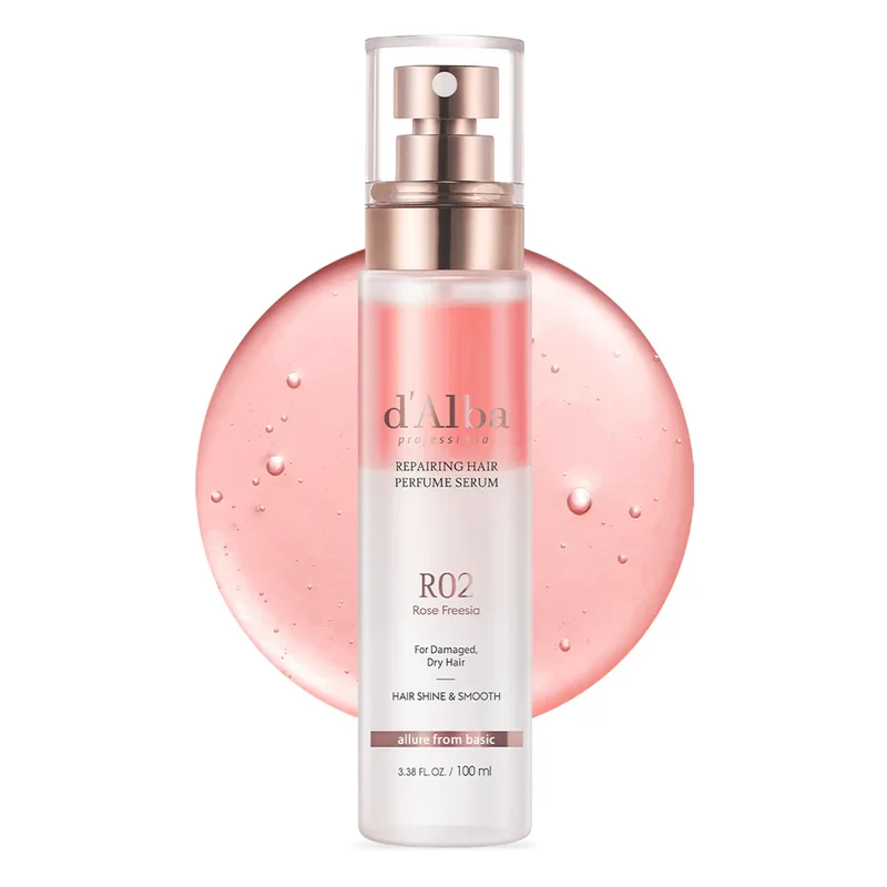 [Self-operated] d'Alba Rose Scented Hair Spray 100ml (Korea) - Improves Frizz and Split Ends, Smooths Hair
