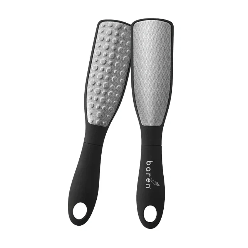 [Self-operated] Korean BAREN Stainless Steel Foot File, Double-sided, 1-pack, for removing dead skin, exfoliating, and scraping.