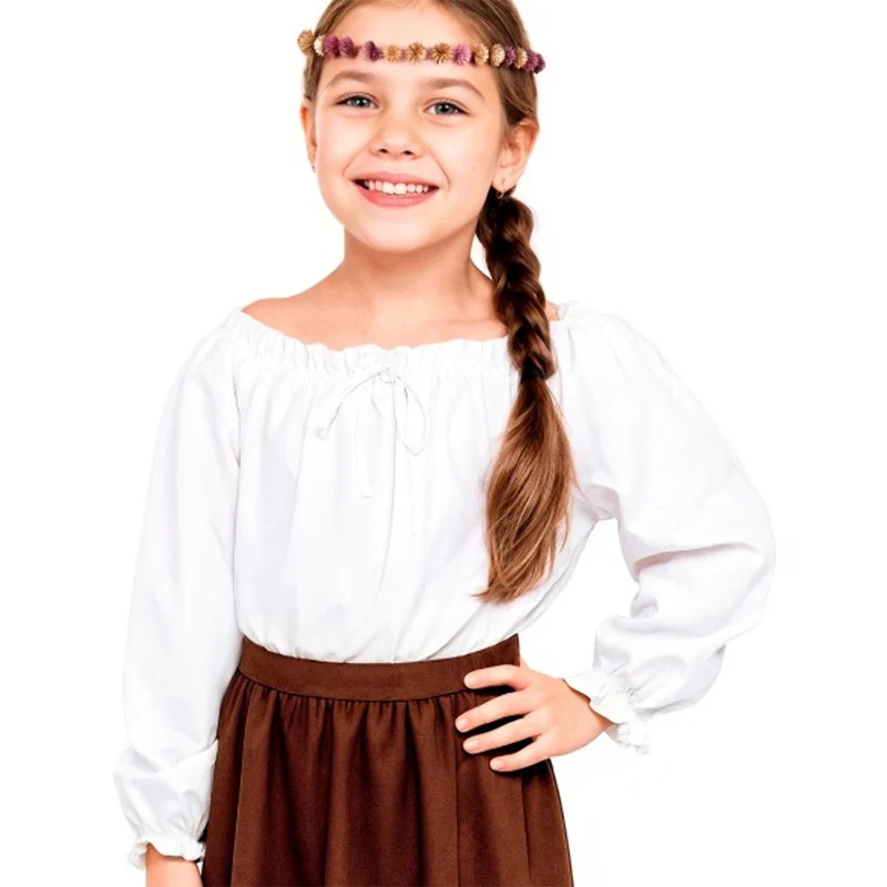 Klassische mittelalterliche Bluse für Kinder
