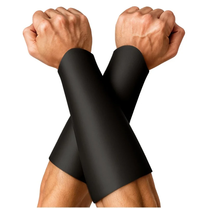 Schwarze Römischer-Gladiator-Handgelenkschoner