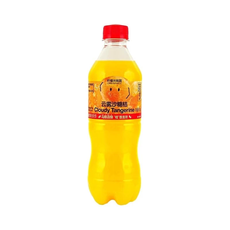 [Self-operated] China Lemon Republic Cloud Mist Tangerine Juice 470ml Sparkling Fruit Juice, Vitamin C Juice, Perfect for Cleansing and Parties