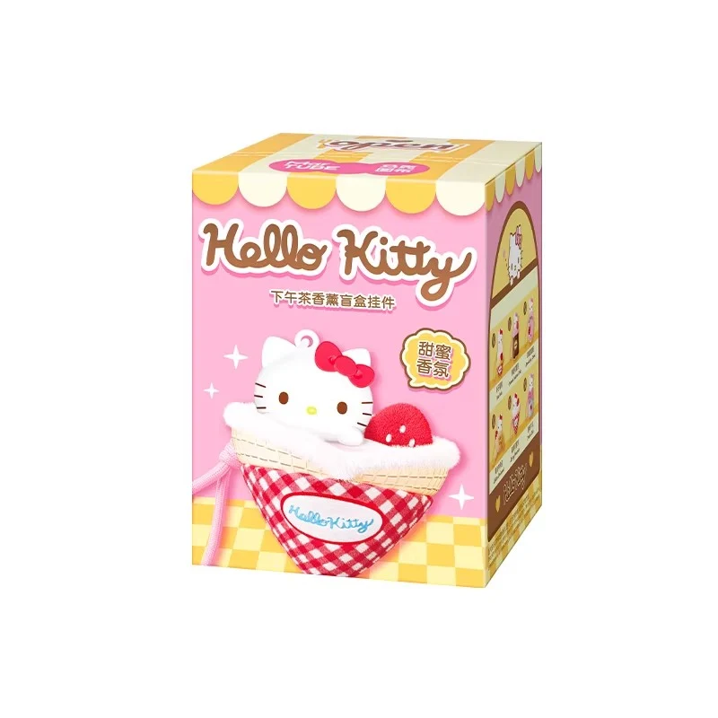 [Self-operated] Japan Sanrio Hello Kitty Afternoon Tea Aromatherapy Blind Box Keychain (1 box, random shipping) plush toys, figurines, trendy gifts
