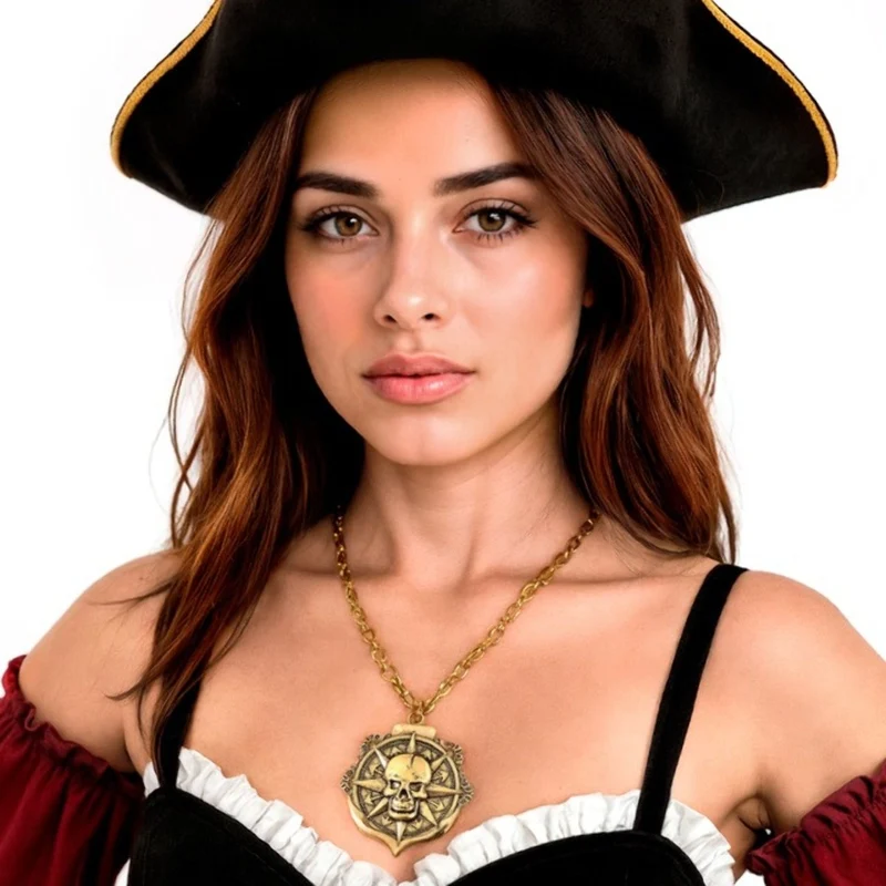 Piraten-Totenkopf-Halskette