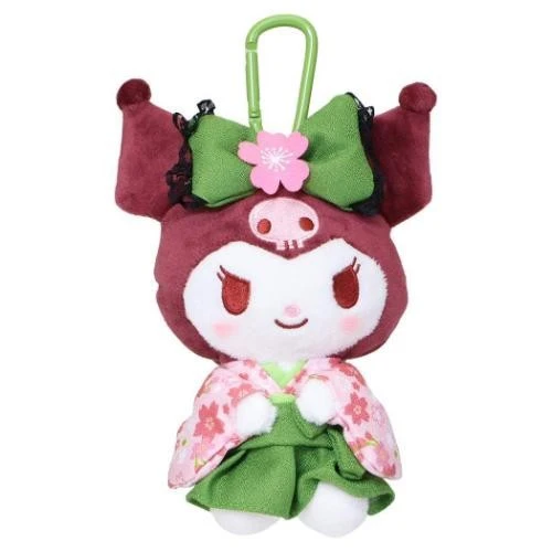 [Self-operated] Sanrio Matcha Kimono Kuromi Doll Keychain (1 piece) - Car Hanger, Bag Charm, Keychain