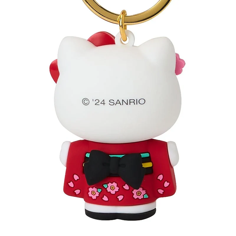 [Self-operated] Japan Sanrio Hello Kitty 3D Kimono Keychain (1 piece) - Car Hanging Bag Ornament Keychain