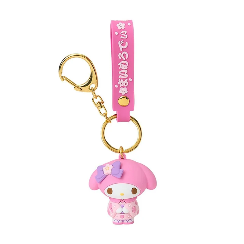 [Self-operated] Sanrio Melody 3D Kimono Keychain (1 piece) - Car Hanging Bag Ornament Keychain