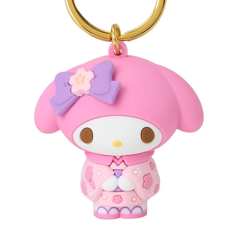 [Self-operated] Sanrio Melody 3D Kimono Keychain (1 piece) - Car Hanging Bag Ornament Keychain