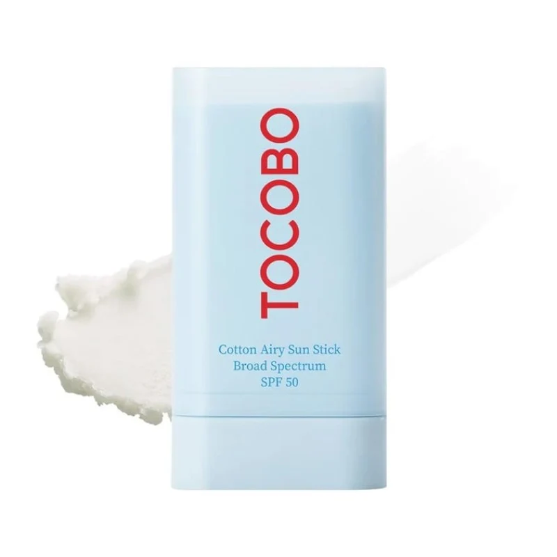 [Self-operated] TOCOBO Korean Gentle Airy Sunscreen Stick 19g SPF50 Vegan Oil Control Hydrating Antioxidant Repairing Soothing Sensitive Skin Oil-free and Refreshing