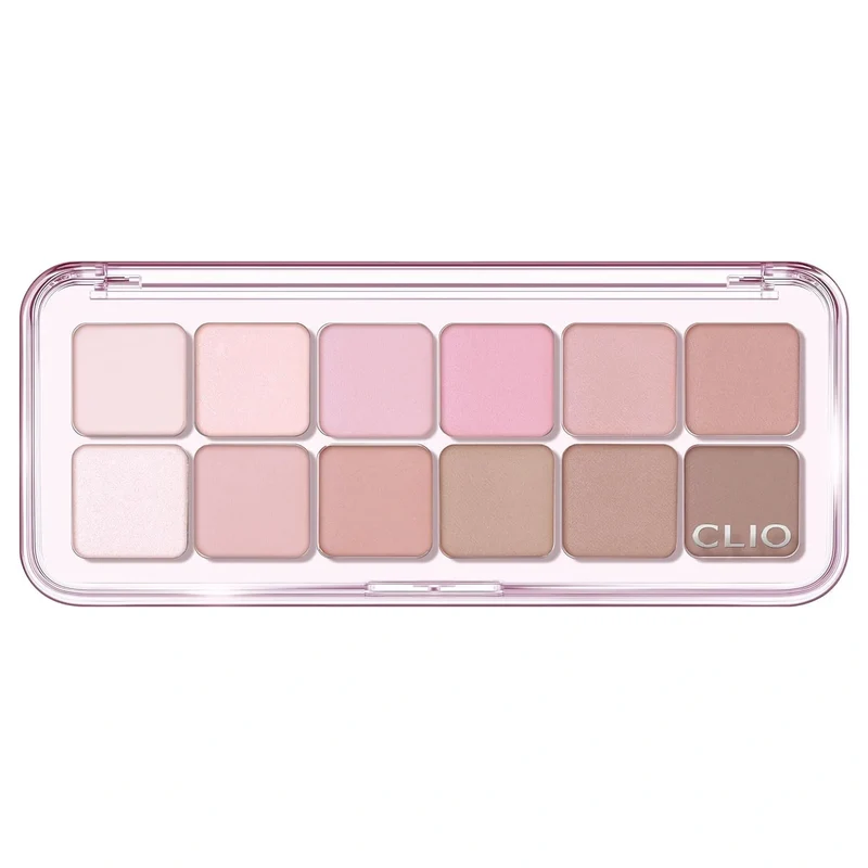 [Self-operated] Korean CLUB CLIO Stardust 12-color eyeshadow palette, mobile phone palette, pearlescent matte glitter blush multi-use palette #07 Lavender Staff Romantic Lavender