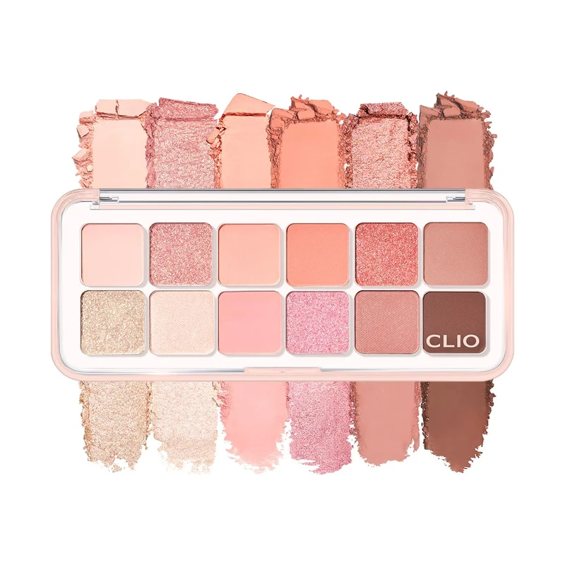 [Self-operated] Korean CLUB CLIO 12-color eyeshadow palette, mobile phone palette, pearlescent matte glitter blush, new fruit and vegetable series #09 Peach Mate Apple
