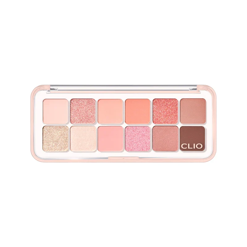 [Self-operated] Korean CLUB CLIO 12-color eyeshadow palette, mobile phone palette, pearlescent matte glitter blush, new fruit and vegetable series #09 Peach Mate Apple