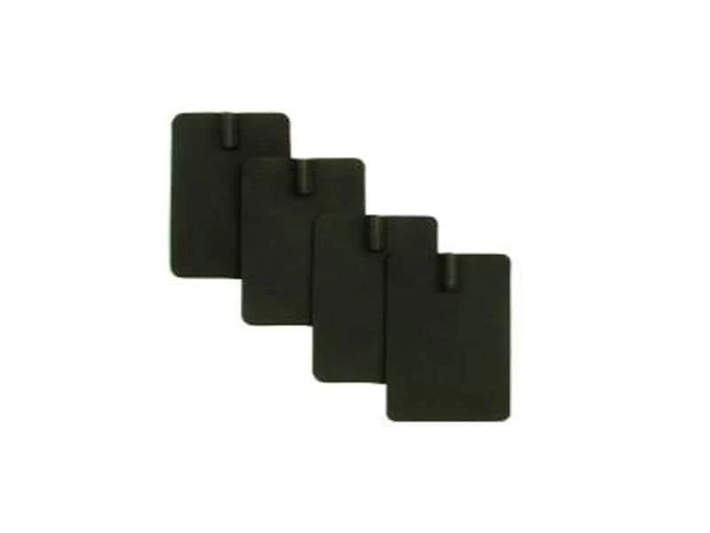 Chattanooga DJO Gummielektroden, schwarz, 6 x 8 cm, 4 Stück